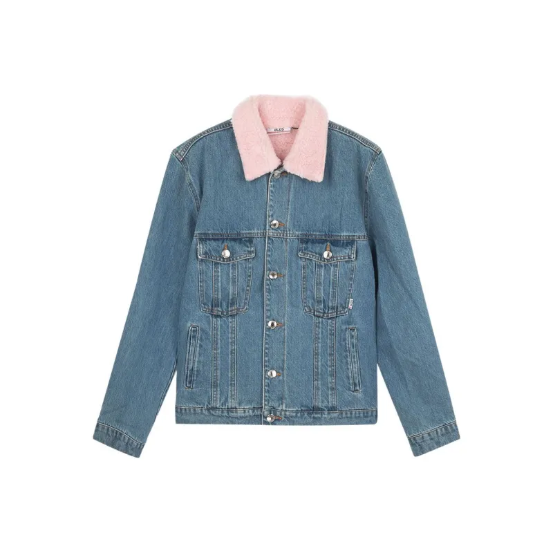 GCDS Denim Jackets Men Light Blue-0