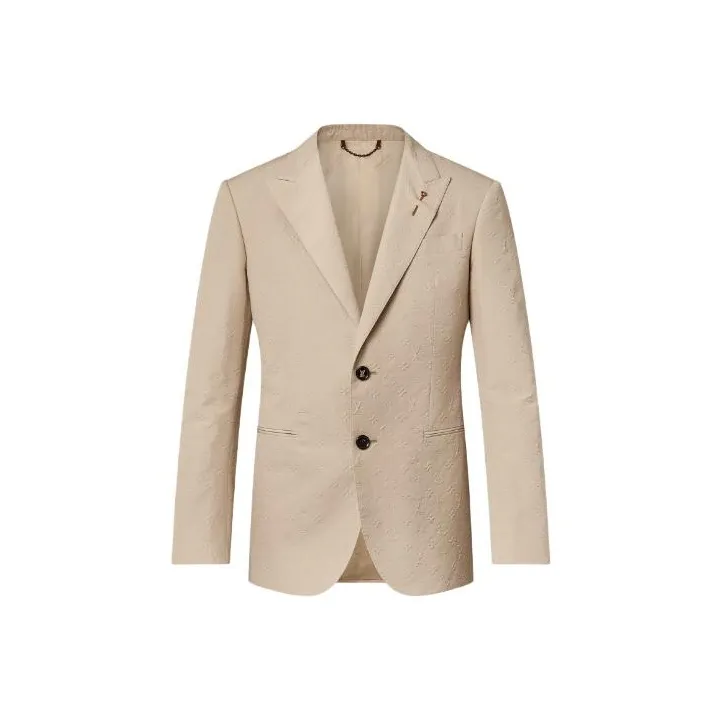 LOUIS VUITTON 1AF573 Embossed Monogram Single Breasted Jacket-0
