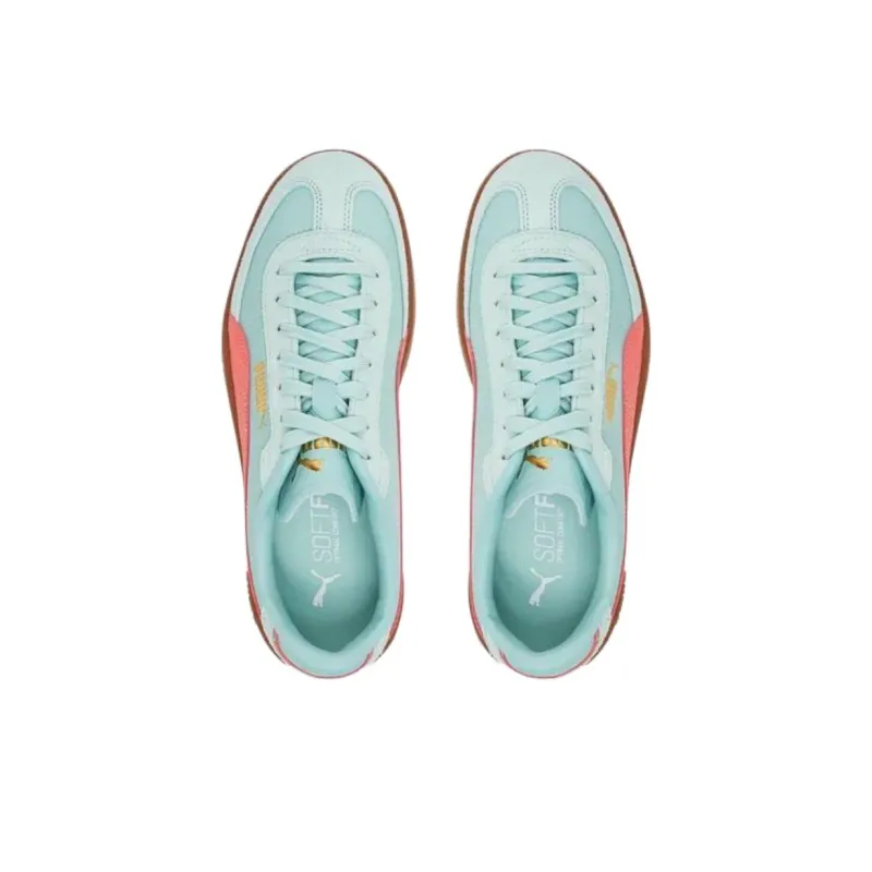 PUMA Club 2 Anti Slip Wear Resistant Low Top Skateboard Shoes Women's Light Blue-4