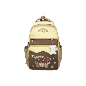 Alcohol Dragon Nylon Backpack Women's Multicolor