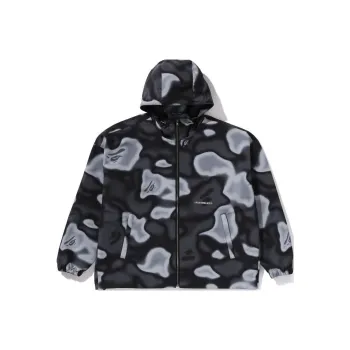 A BATHING APE Liquid Camo Hoodie Jacket