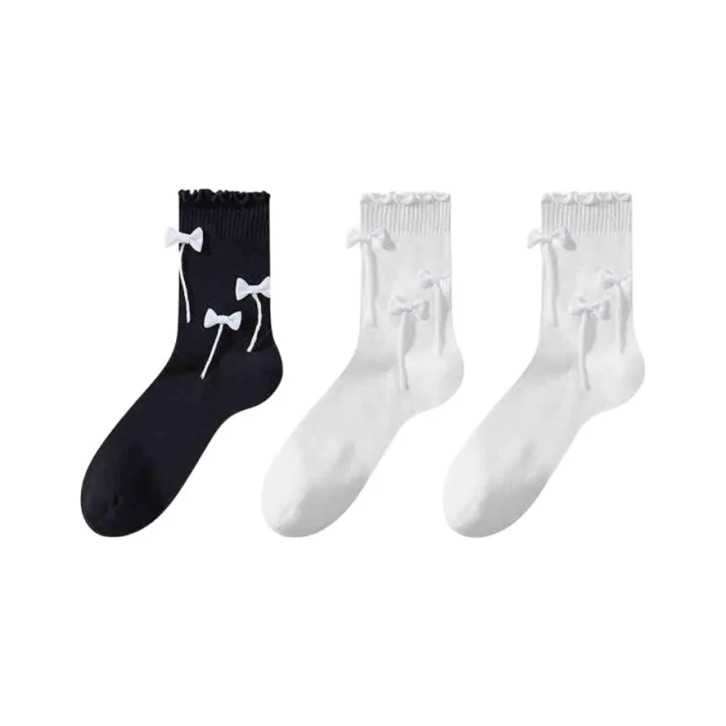 MADALLO Mid Calf Socks Women's 3 Pack-0