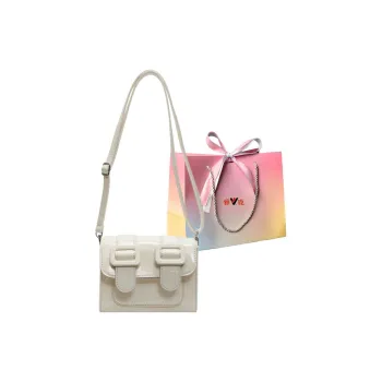 Yalu Patent Leather Satchel Bag, Shoulder Bag, Crossbody Bag Regular Women's Ecru/Black/Red/Silver