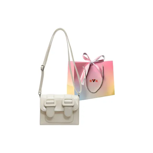Yalu Patent Leather Satchel Bag, Shoulder Bag, Crossbody Bag Regular Women's Ecru/Black/Red/Silver