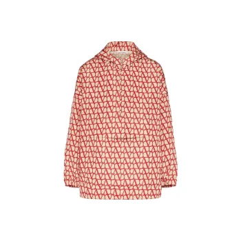 Valentino Toile Iconographe Long Sleeved Hooded Jacket