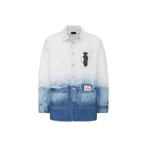 EVISU Denim Jackets Men White