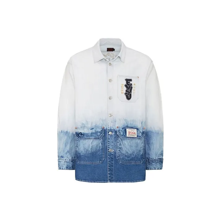 EVISU Denim Jackets Men White-0