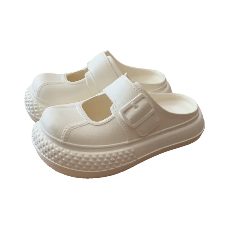 SHIGUDE Sandal Slippers Women's, Black-10