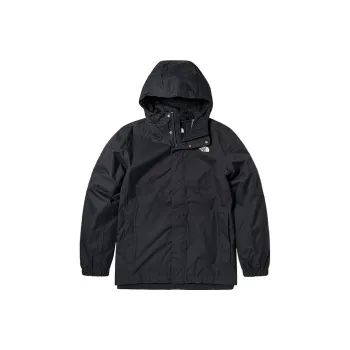 THE NORTH FACE Waterproof, Windproof, And Breathable Windbreaker Jacket Men's Dark Gray