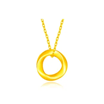 Zheng Tai Fook S999 Fine Silver Necklaces Women's