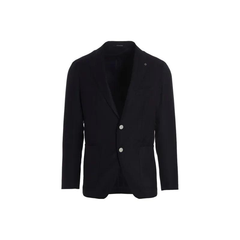 Tagliatore Single Breasted Brooch Detailed Blazer-0