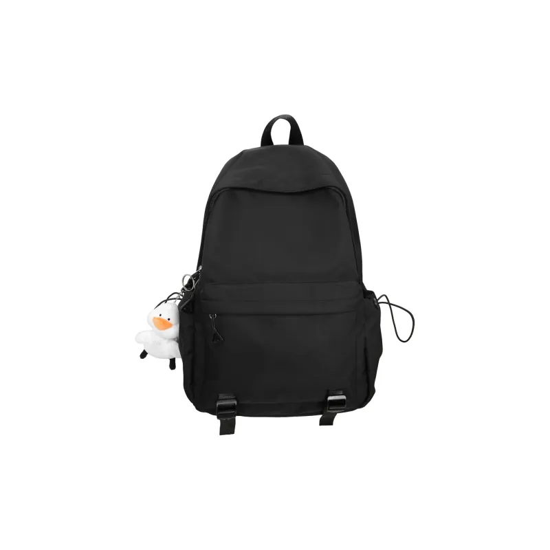 OUZIHUANG Nylon Backpack Unisex Black/White/Yellow/Gray-0