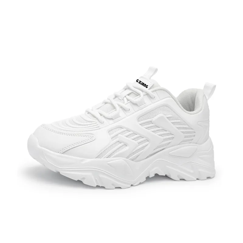 Singing Anti Slip And Wear Resistant Height Increasing Low Top Chunky Sneakers Unisex-1
