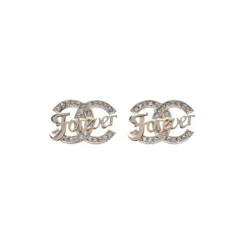 CHANEL Earrings Women's Light Gold
