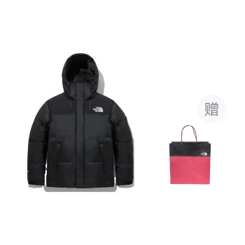 THE NORTH FACE Pinnacle Series Down Jacket Men's Black Shopping Bag Included