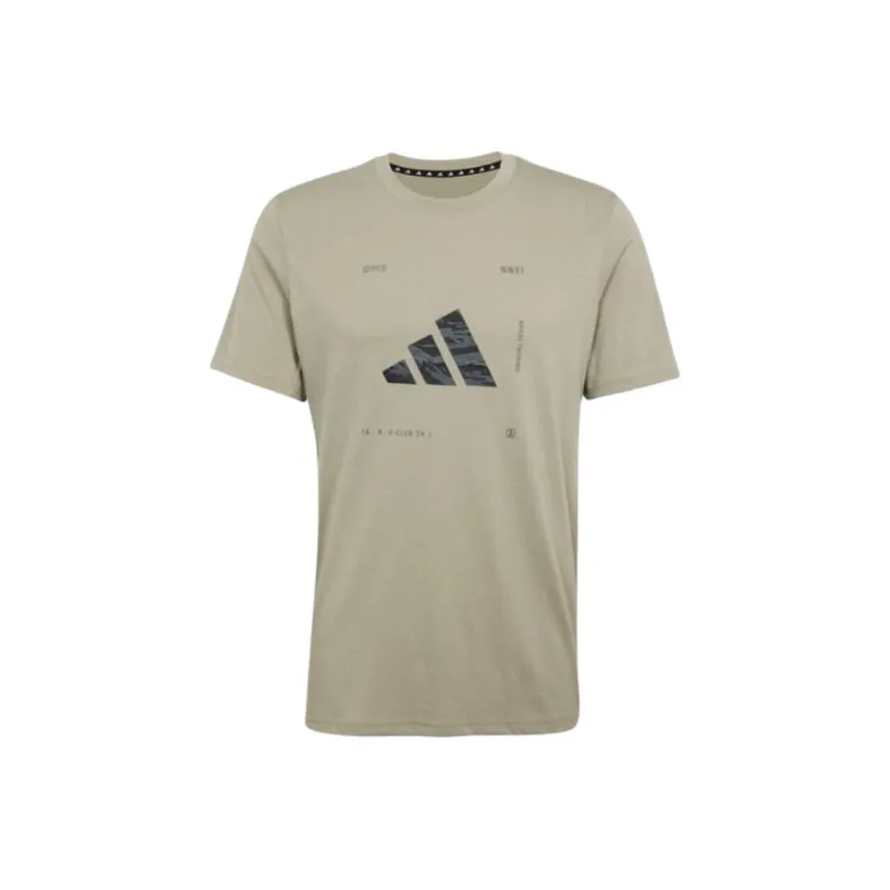 Adidas Free Shipping With AdiClub Climacool Training Camo Logo Graphic Tee-0