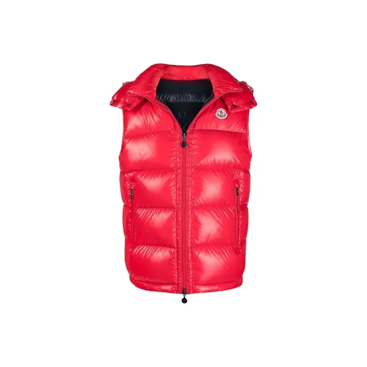 Moncler Bormes Series Vests Men Red-0