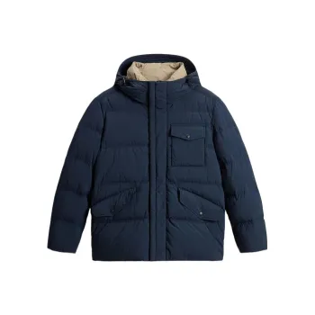 WOOLRICH Garment Dyed Hooded Down Jacket