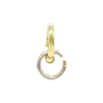 Cartier 2010s 18K White Yellow And Rose Gold Trinity Earrings