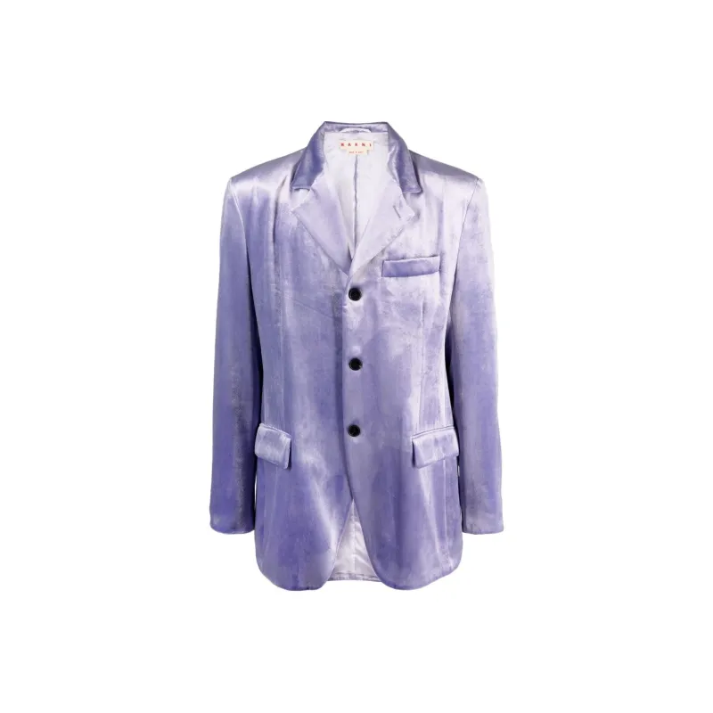 MARNI Single breasted Velvet Blazer-0