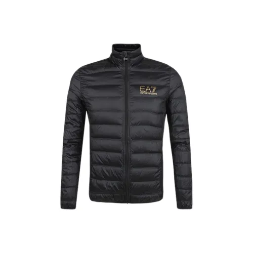 EMPORIO ARMANI EA7 Down Jacket Men's Black