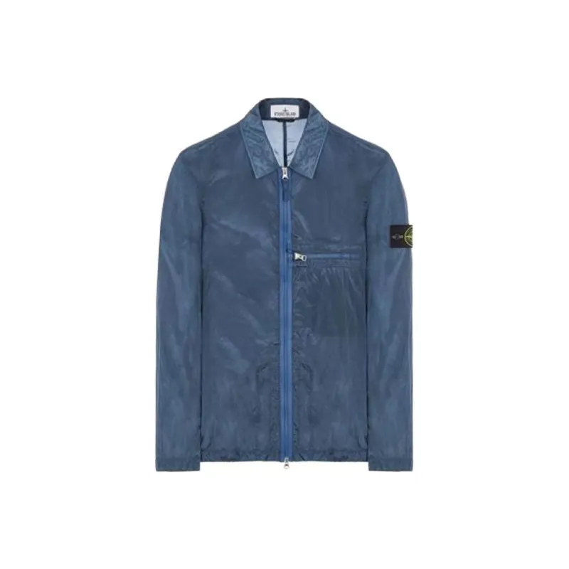STONE ISLAND SS23 Nylon Meta Jackets & Coats Men's Air Force Blue Color-0