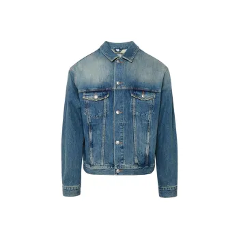 Burberry Denim Jacket Men's Blue