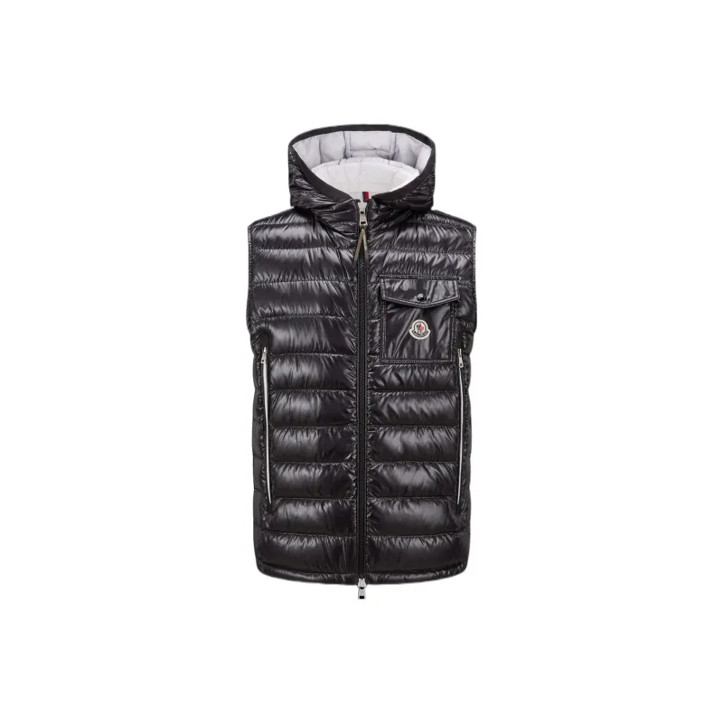 Moncler Logo patch Padded Down Gilet-0