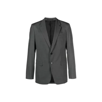THEORY Single Breasted Straight Hem Jacket