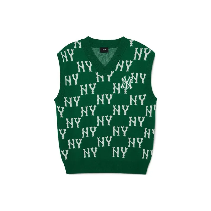 MLB Monogram NEW YORK YANKEES Vests Unisex Neon Green-0