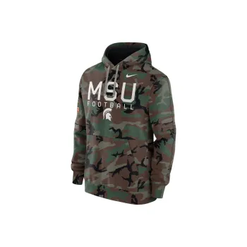 Nike Michigan State Spartans Military Appreciation Club Men's Nike College Pullover Hoodie
