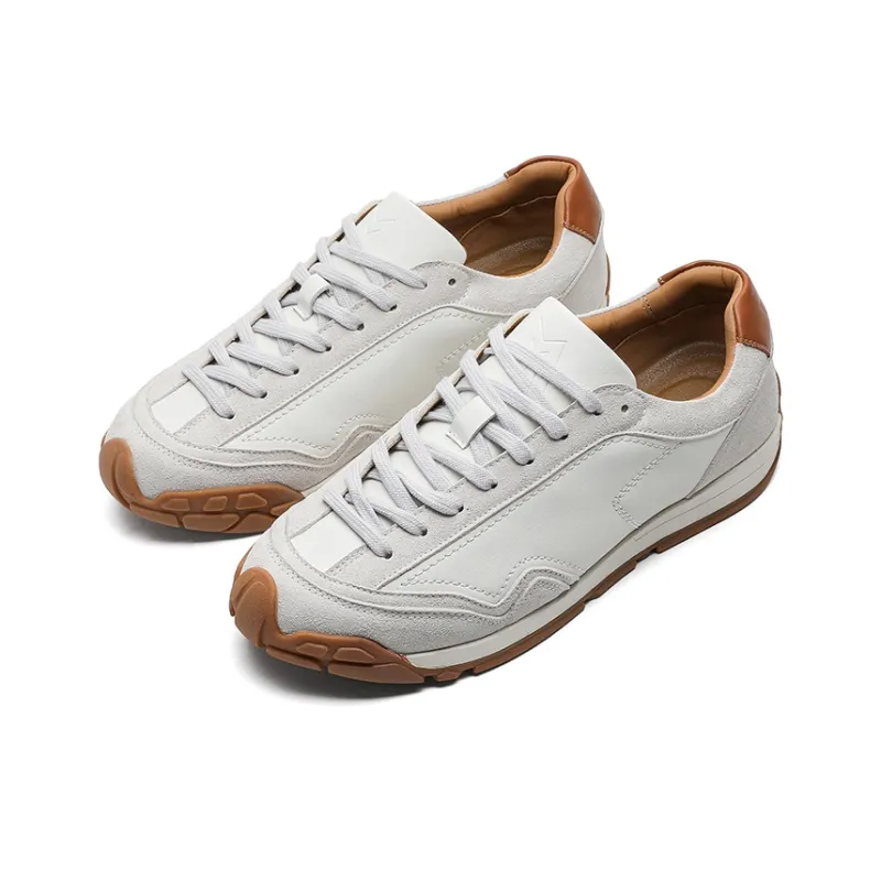 Rummaden Slip Resistant, Abrasion Resistant, Breathable, Lightweight Low Top Casual Shoes Unisex White-2