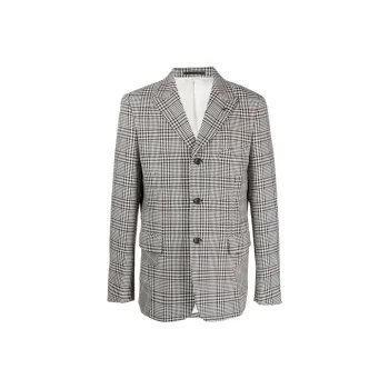 COMME DES GARCONS SHIRT Houndstooth Single breasted Wool Blazer