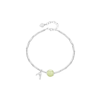 Asia Star Hetian Jade Bracelets Pale Greenish White Jade Women's