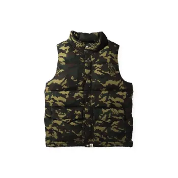 A BATHING APE X Ovo Woodland Camo Down Vest