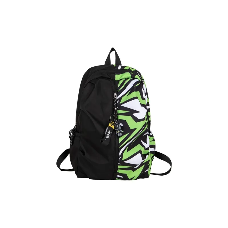 Yalu Oxford Backpack Regular Unisex Red/Yellow/Emerald Green/Peacock Blue-0