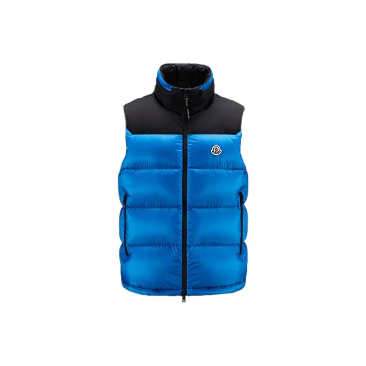 Moncler Vests Men Bright Blue-0