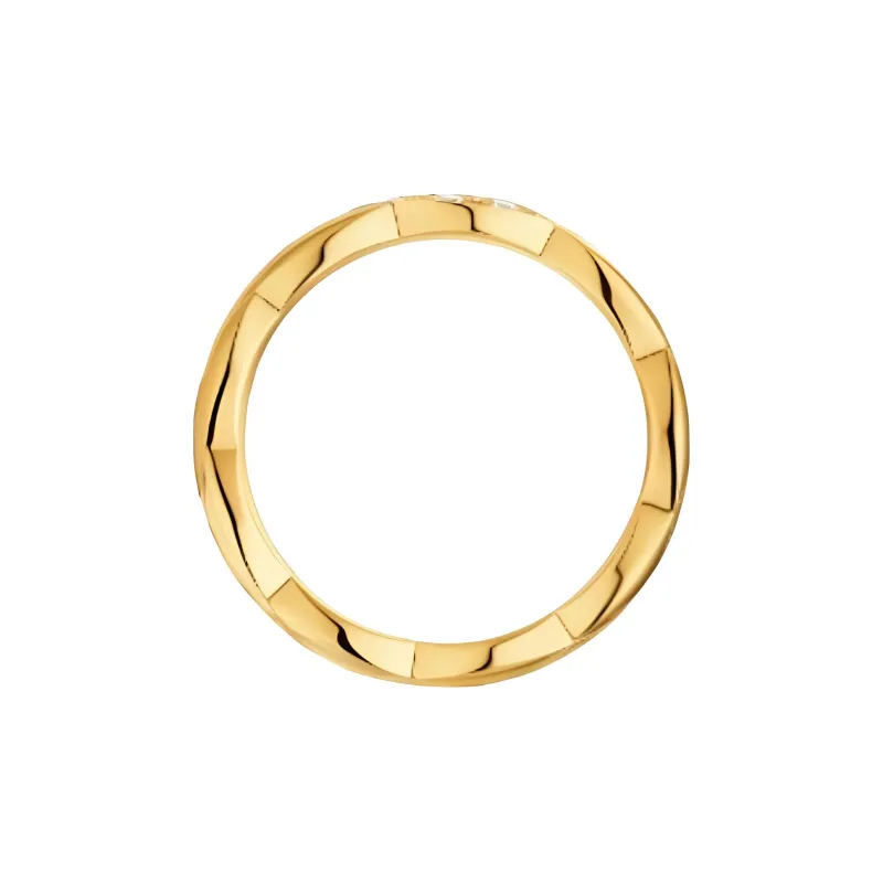 CHANEL 18k Diamonds Rings Unisex Gold-2