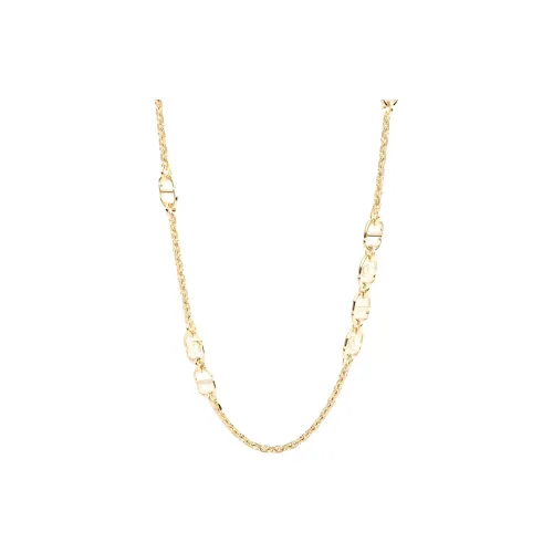 DIOR Metal Necklaces Unisex Gold