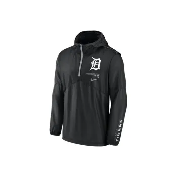Nike x MLB Dri FIT Night Game MLB Detroit Tigers Jackets Coats Men's Black