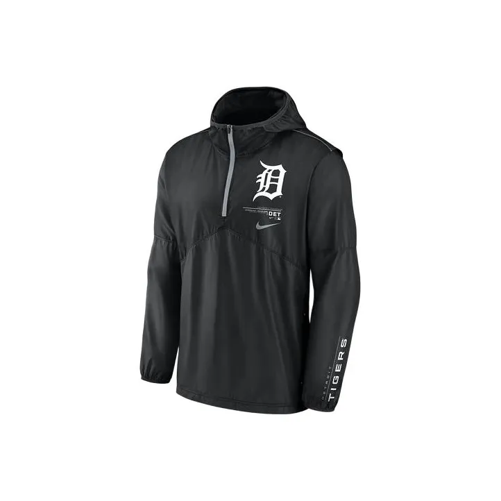 Nike x MLB Dri FIT Night Game MLB Detroit Tigers Jackets Coats Men's Black-0