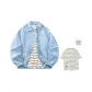 Light Blue (with White Stripes Short-Sleeved)