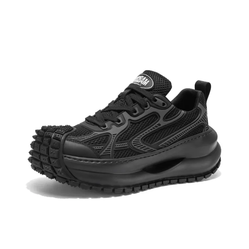 JANECO Slip Resistant, Abrasion Resistant, Breathable Low Top Chunky Sneakers Men's-2