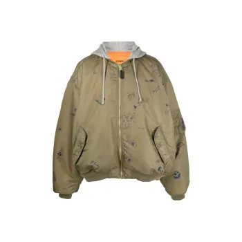 Vetements Doodle-print Bomber Jacket