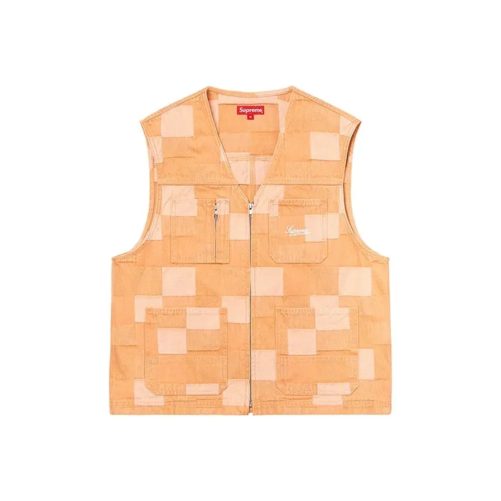 Supreme Patched Denim Vest-4