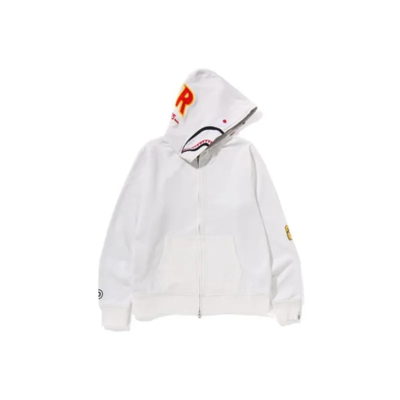 Bape Shark Wide Half Zip Pullover Hoodie-10