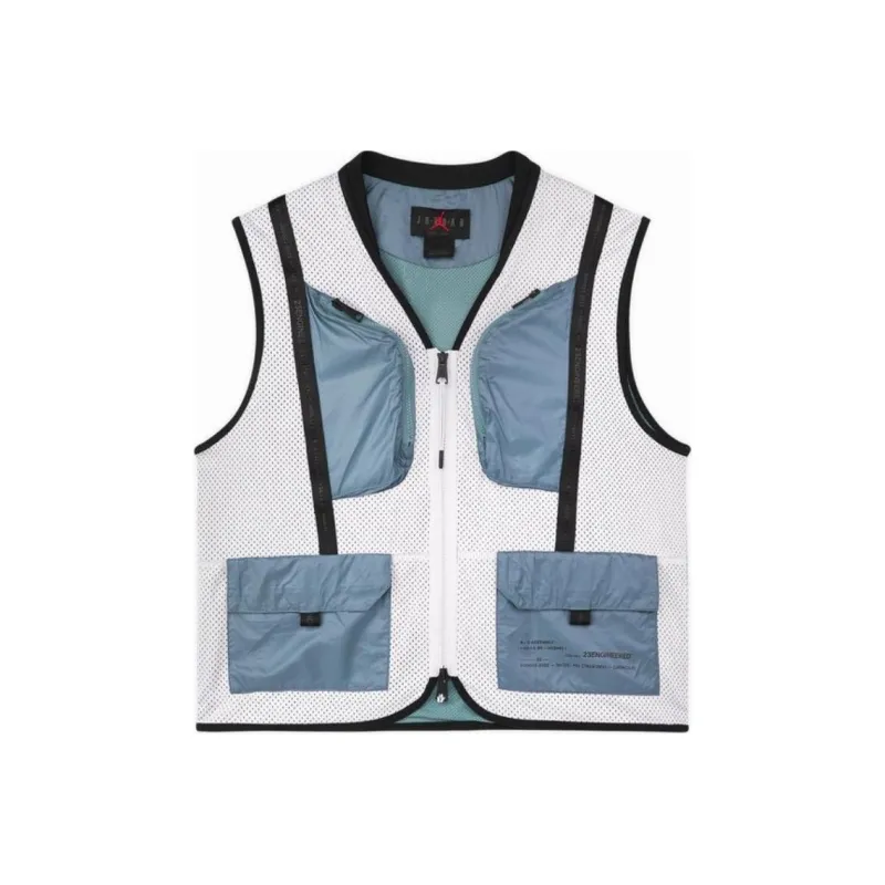 Jordan Vests Men Gray White-0