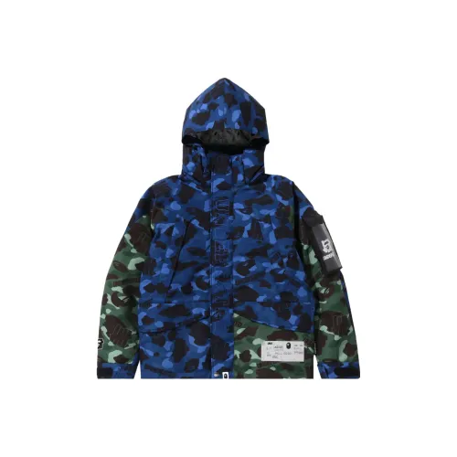 Undefeated X A BATHING APE Jackets Men Marine Blue