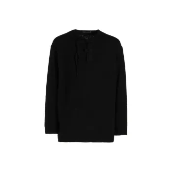 Yohji Yamamoto Button Up Wool Jumper