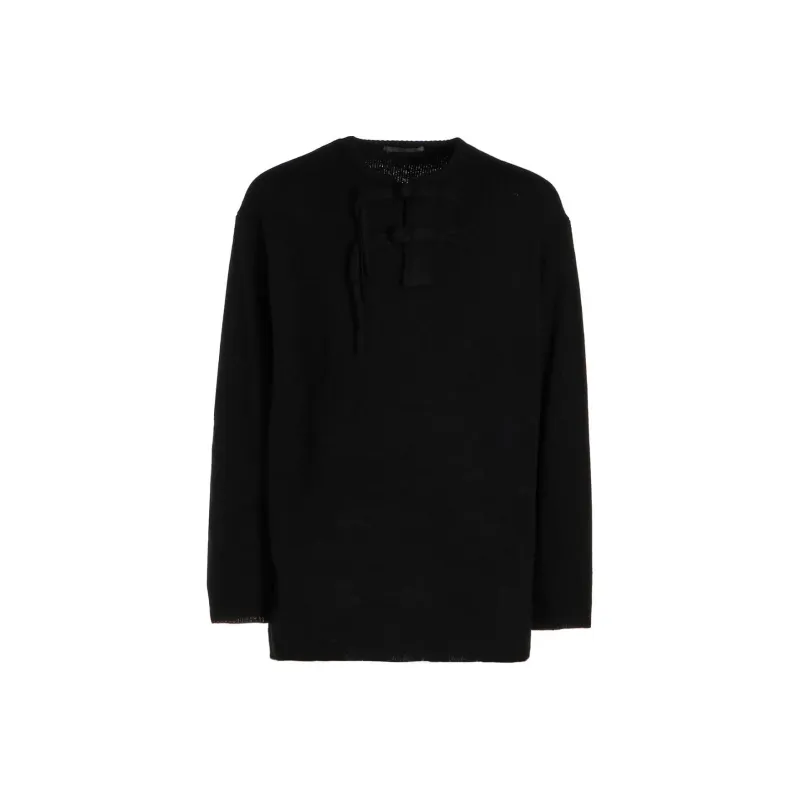 Yohji Yamamoto Button Up Wool Jumper-0